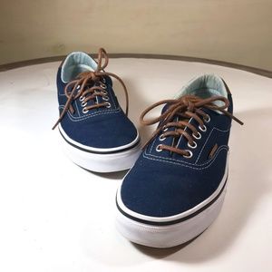 NWOT Vans Navy/Camel Sneakers, Size 8.5 (Women's) or 7 (Men's)